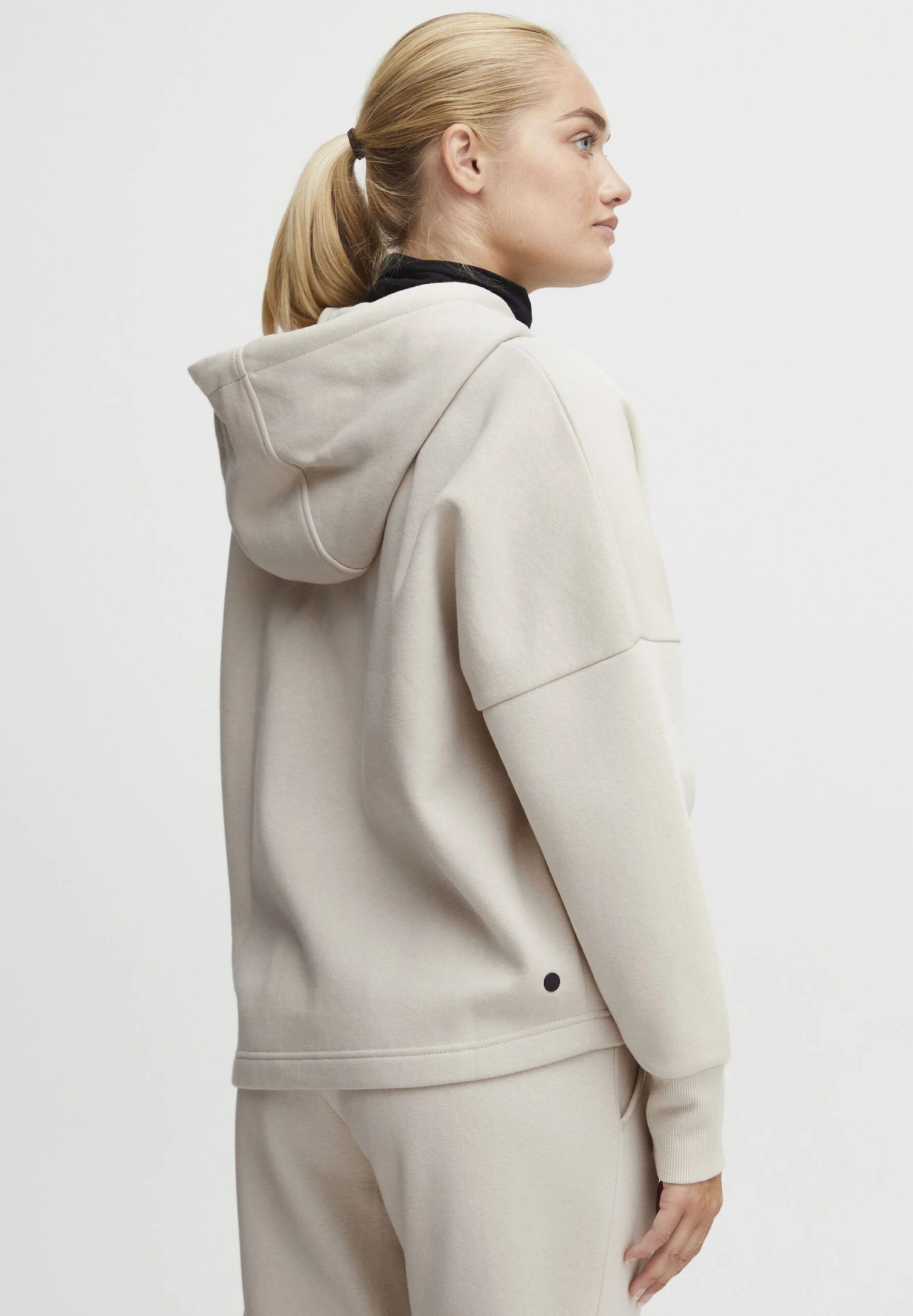 OXMO OXSANICE - Zip-up Sweatshirt - Oyster 3 OXMO OXSANICE - Zip-up Sweatshirt - Oyster - Image 3