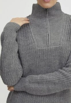 OXMO OXNancy - Jumper - Medium Grey Melange -OXMO Store b73007a8a3364fbc9307edc99337b853