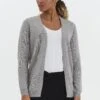 OXMO OXNENA - Cardigan - Stone Mix