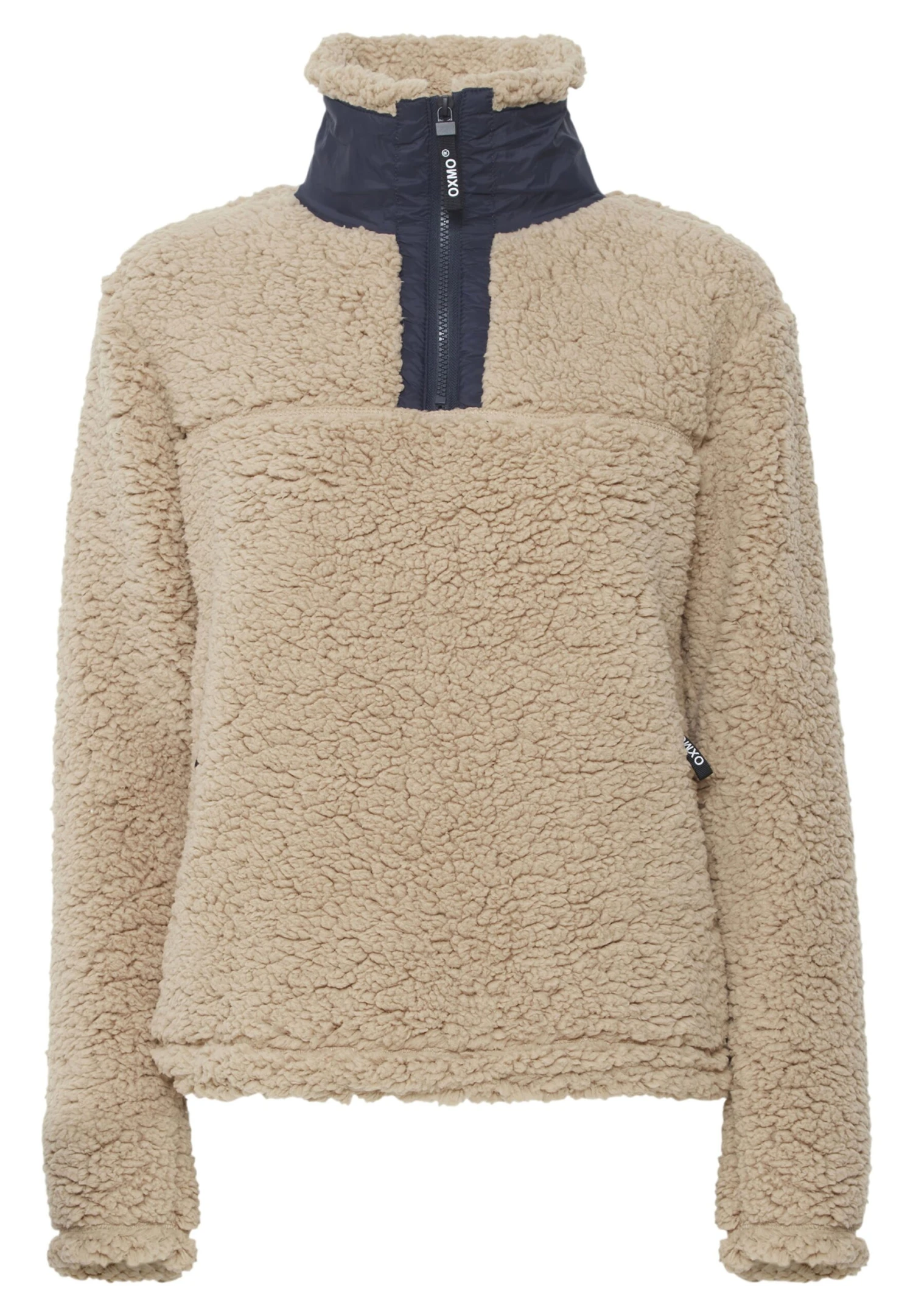 OXMO OXELINA - Fleece Jumper - Doeskin 6 OXMO OXELINA - Fleece Jumper - Doeskin - Image 6