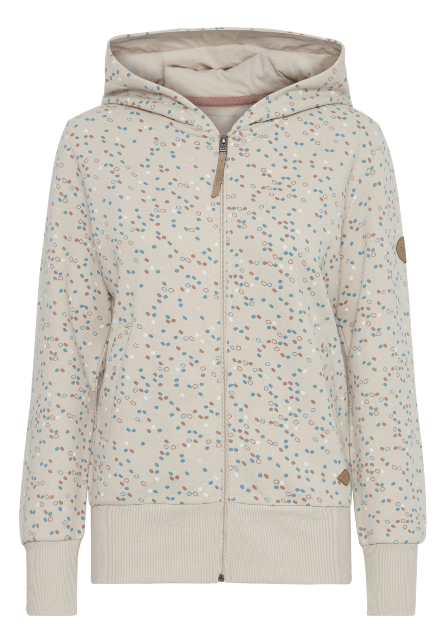 OXMO OXBeatrice - Zip-up Sweatshirt - Oyster 6 OXMO OXBeatrice - Zip-up Sweatshirt - Oyster - Image 6