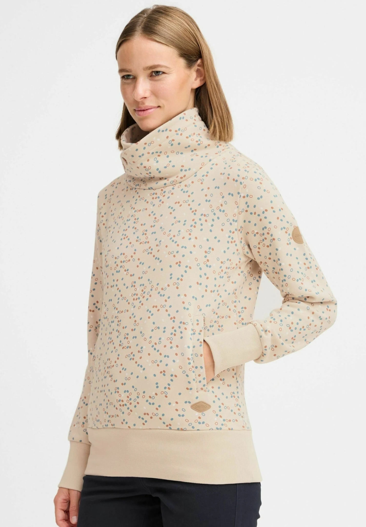 OXMO OXBEATANETTE - Sweatshirt - Oyster 3 OXMO OXBEATANETTE - Sweatshirt - Oyster - Image 3