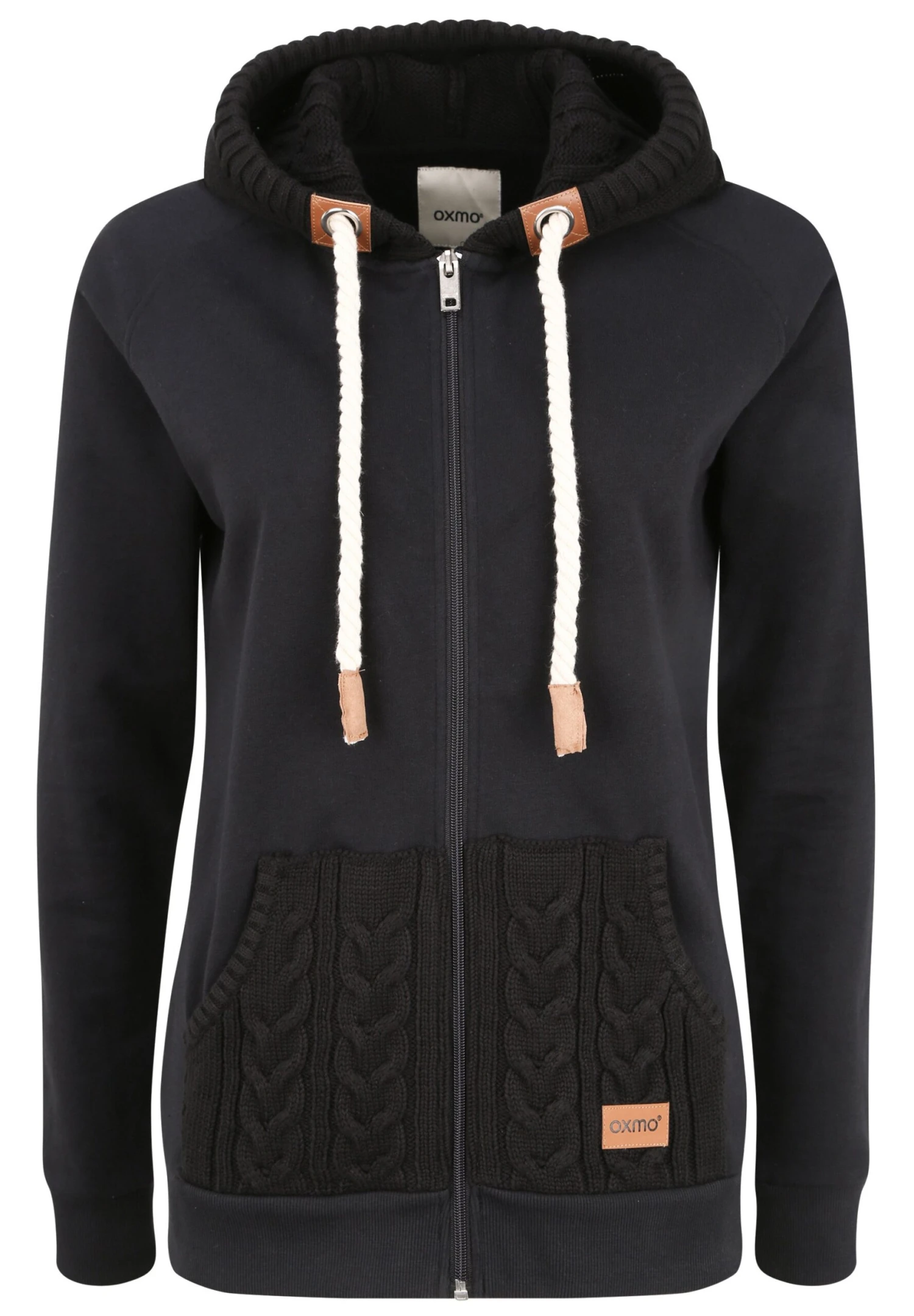 OXMO OXMatilda - Zip-up Sweatshirt - Black 12 OXMO OXMatilda - Zip-up Sweatshirt - Black - Image 12