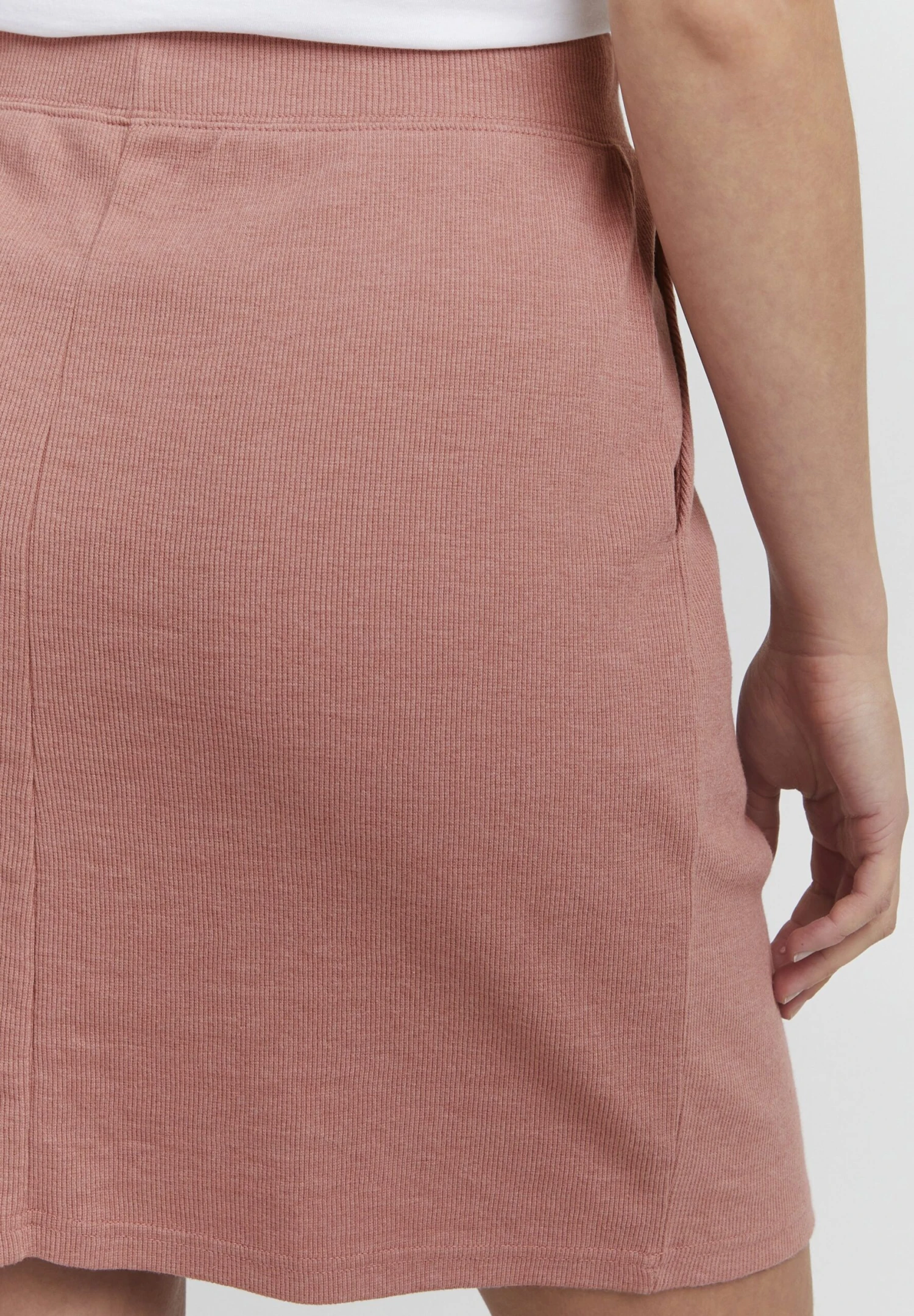 OXMO OXLOU - Pencil Skirt - Ash Rose Melange 5 OXMO OXLOU - Pencil Skirt - Ash Rose Melange - Image 5
