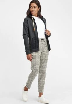 OXMO OXMatilda - Zip-up Sweatshirt - Dar Grey M -OXMO Store becec0130efd46d3a60093a744491925