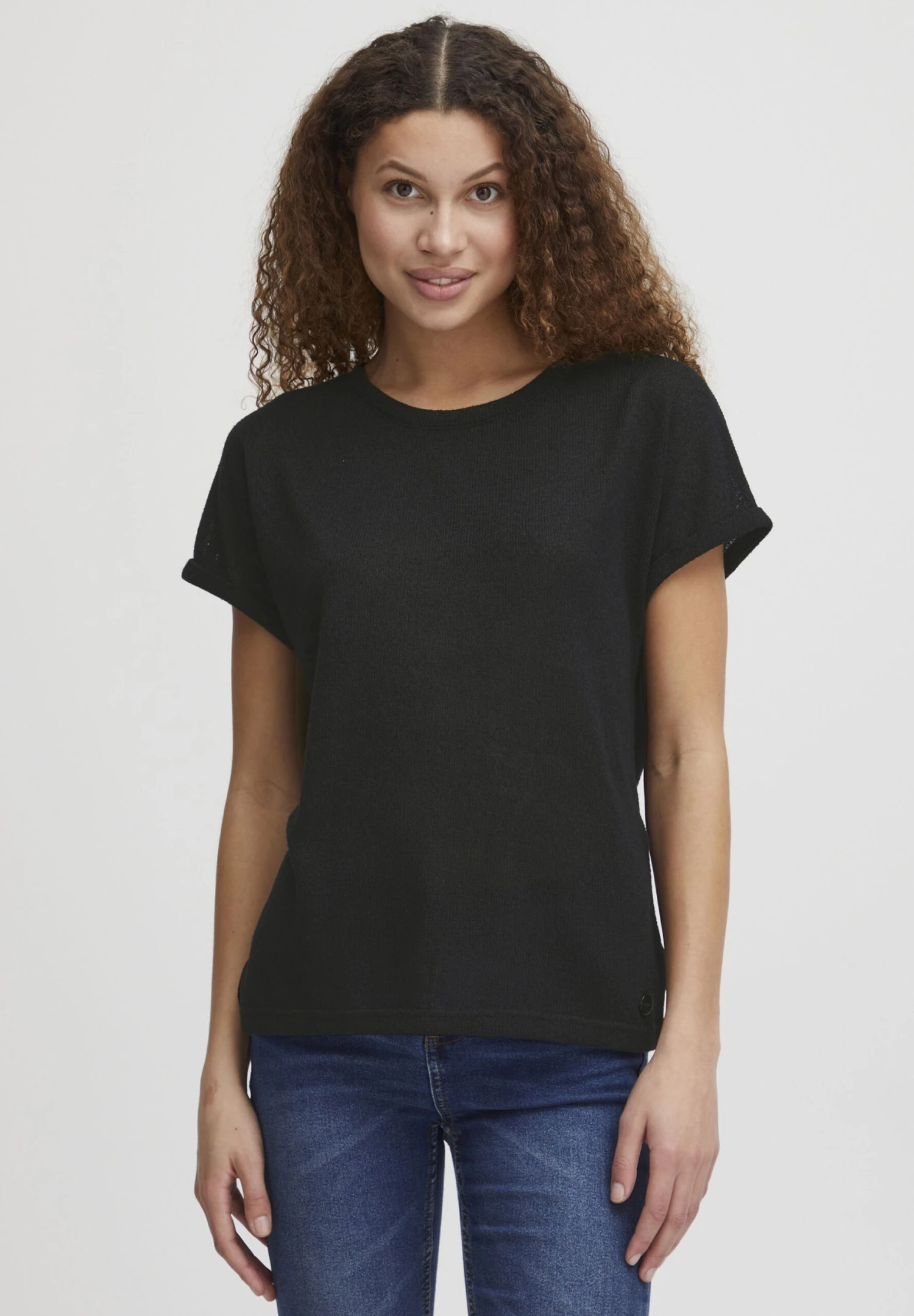 OXMO OXKatie - Basic T-shirt - Black 1 OXMO OXKatie - Basic T-shirt - Black