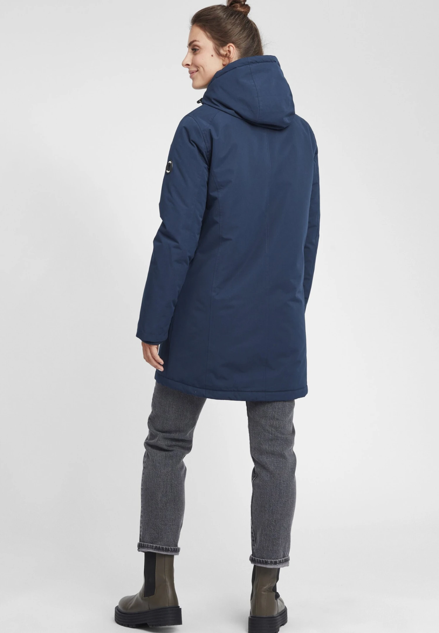 OXMO OXTamila - Winter Coat - Dress Blues 3 OXMO OXTamila - Winter Coat - Dress Blues - Image 3