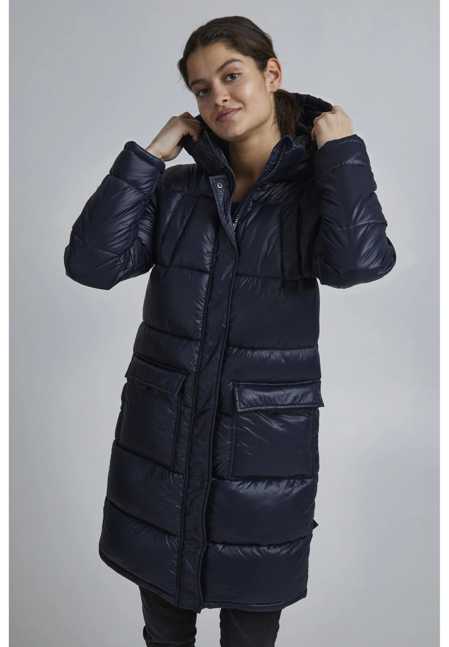 OXMO OXDaina - Winter Coat - Total Eclipse 1 OXMO OXDaina - Winter Coat - Total Eclipse