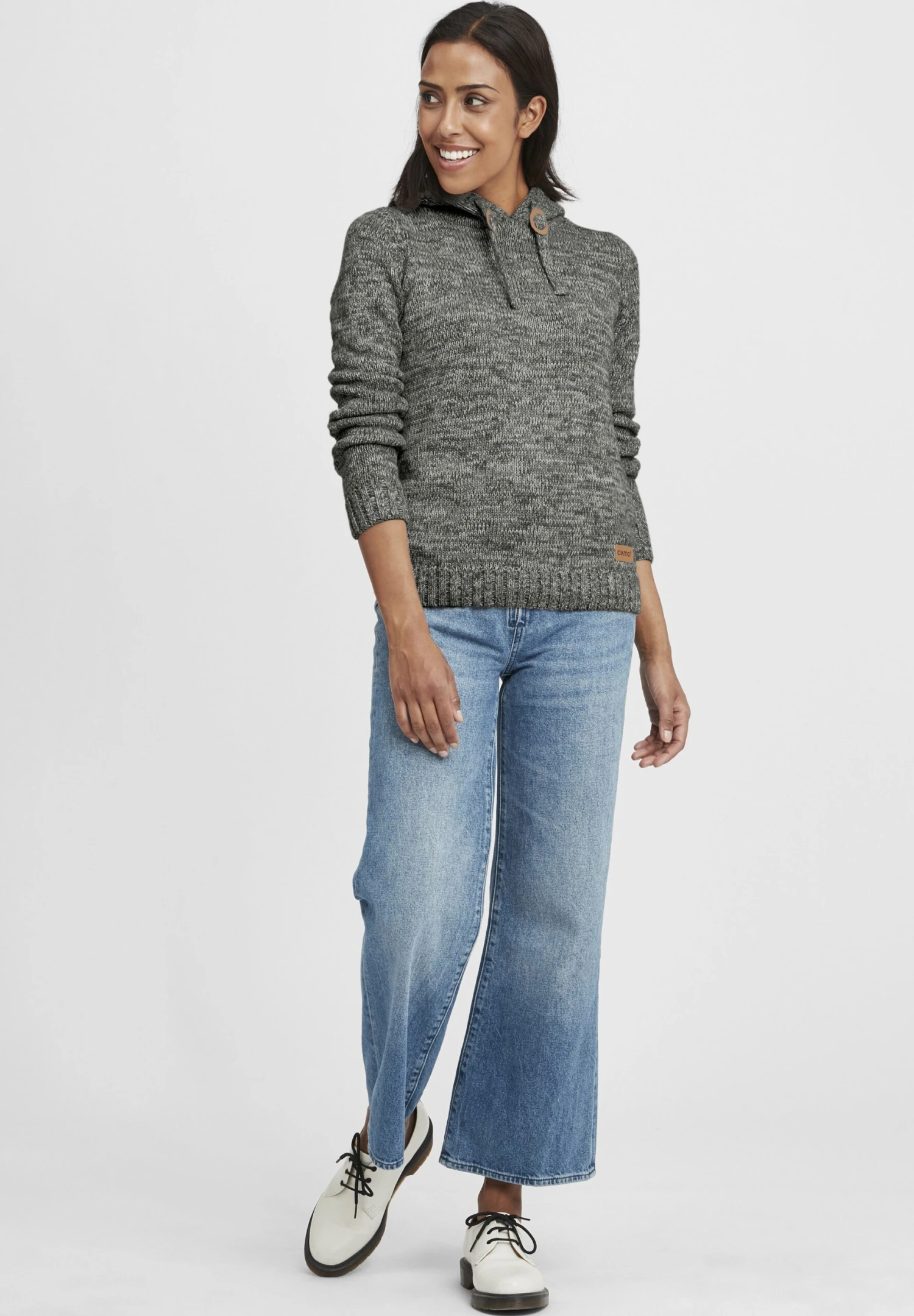 OXMO OXPHILIA - Jumper - Dark Grey 2 OXMO OXPHILIA - Jumper - Dark Grey - Image 2