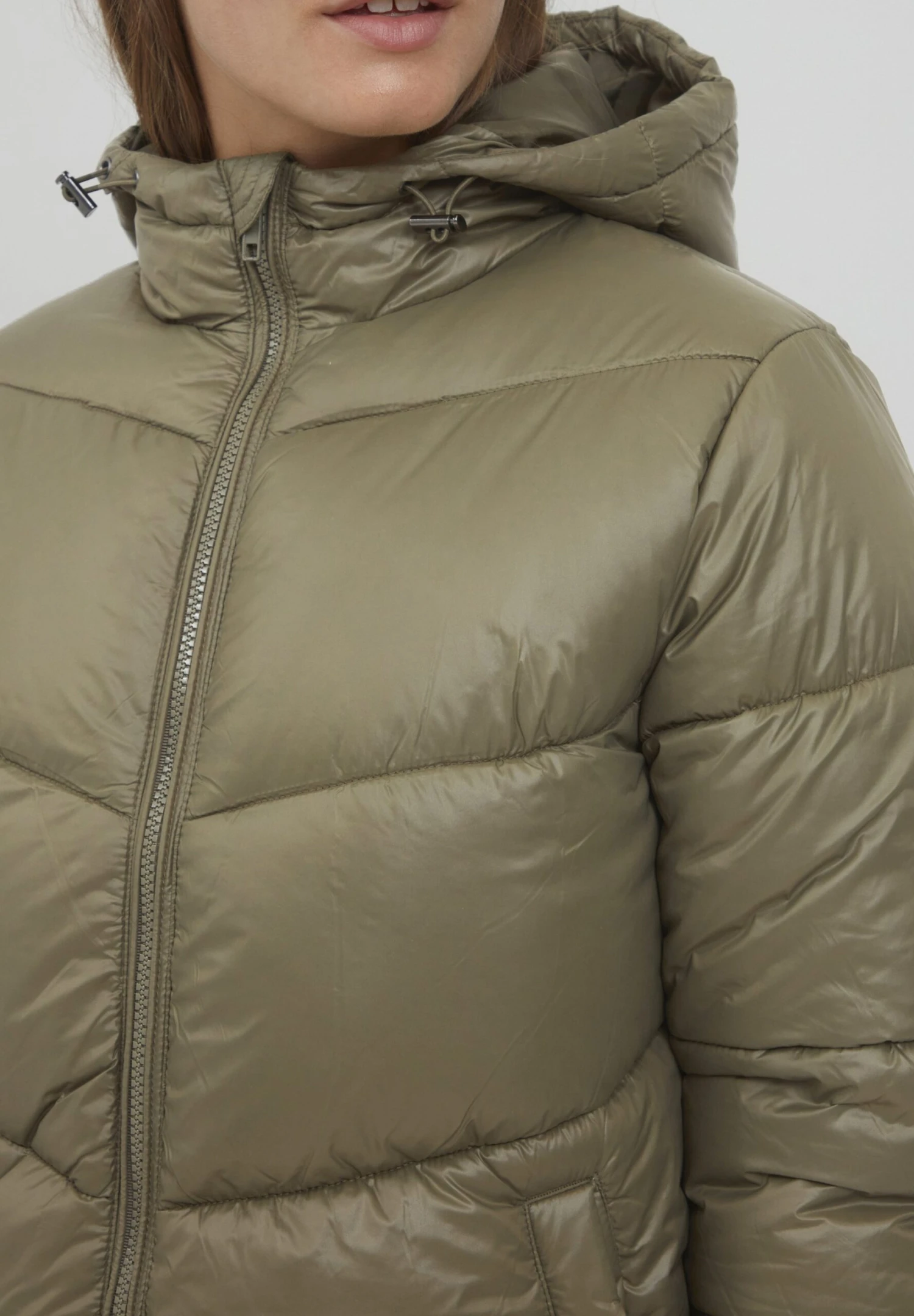 OXMO OXTABATA - Winter Coat - Dusty Olive 4 OXMO OXTABATA - Winter Coat - Dusty Olive - Image 4