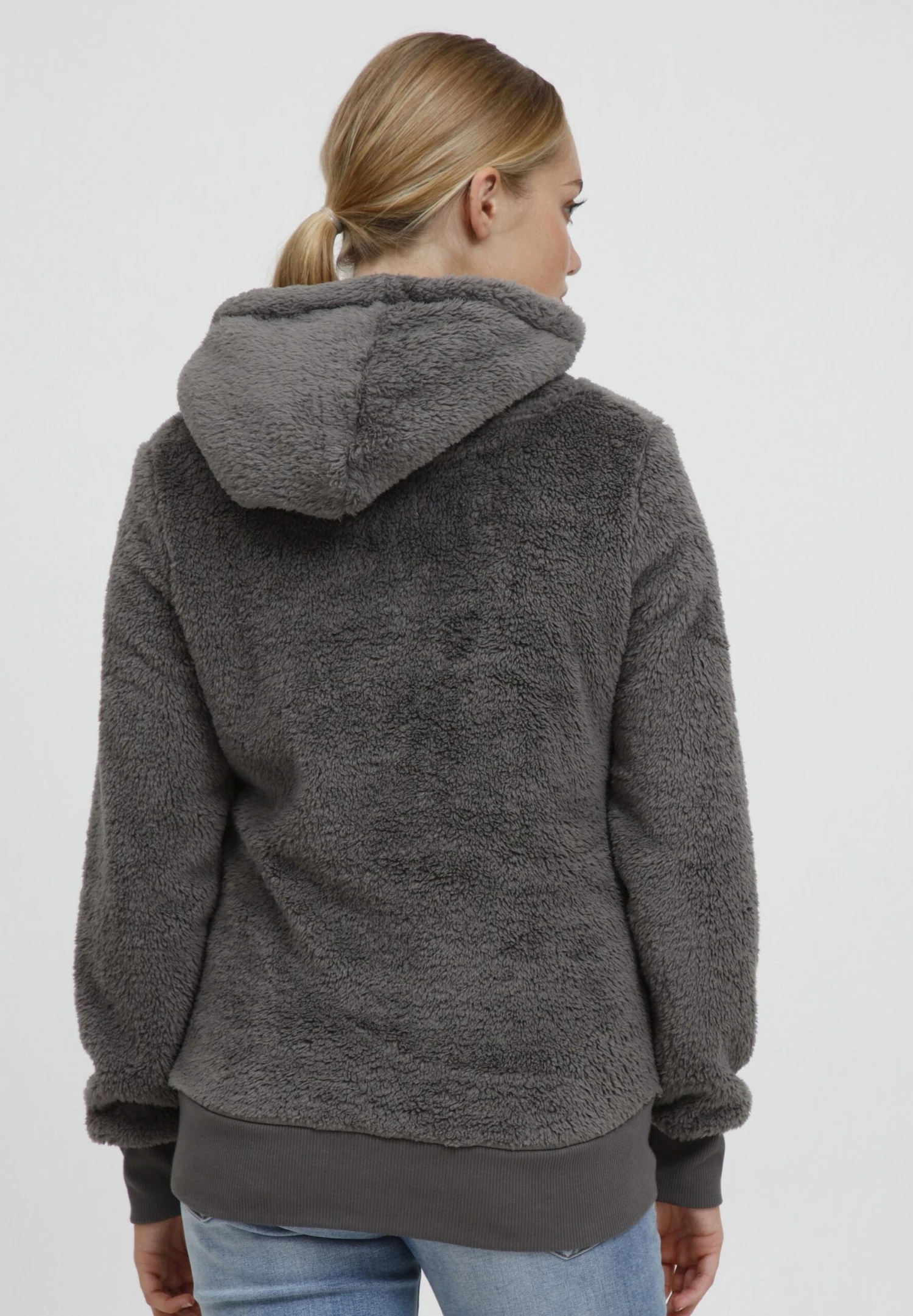 OXMO OXAnniken - Fleece Jumper - Castlerock 3 OXMO OXAnniken - Fleece Jumper - Castlerock - Image 3