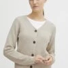 OXMO OXHelga - Cardigan - Oatmeal