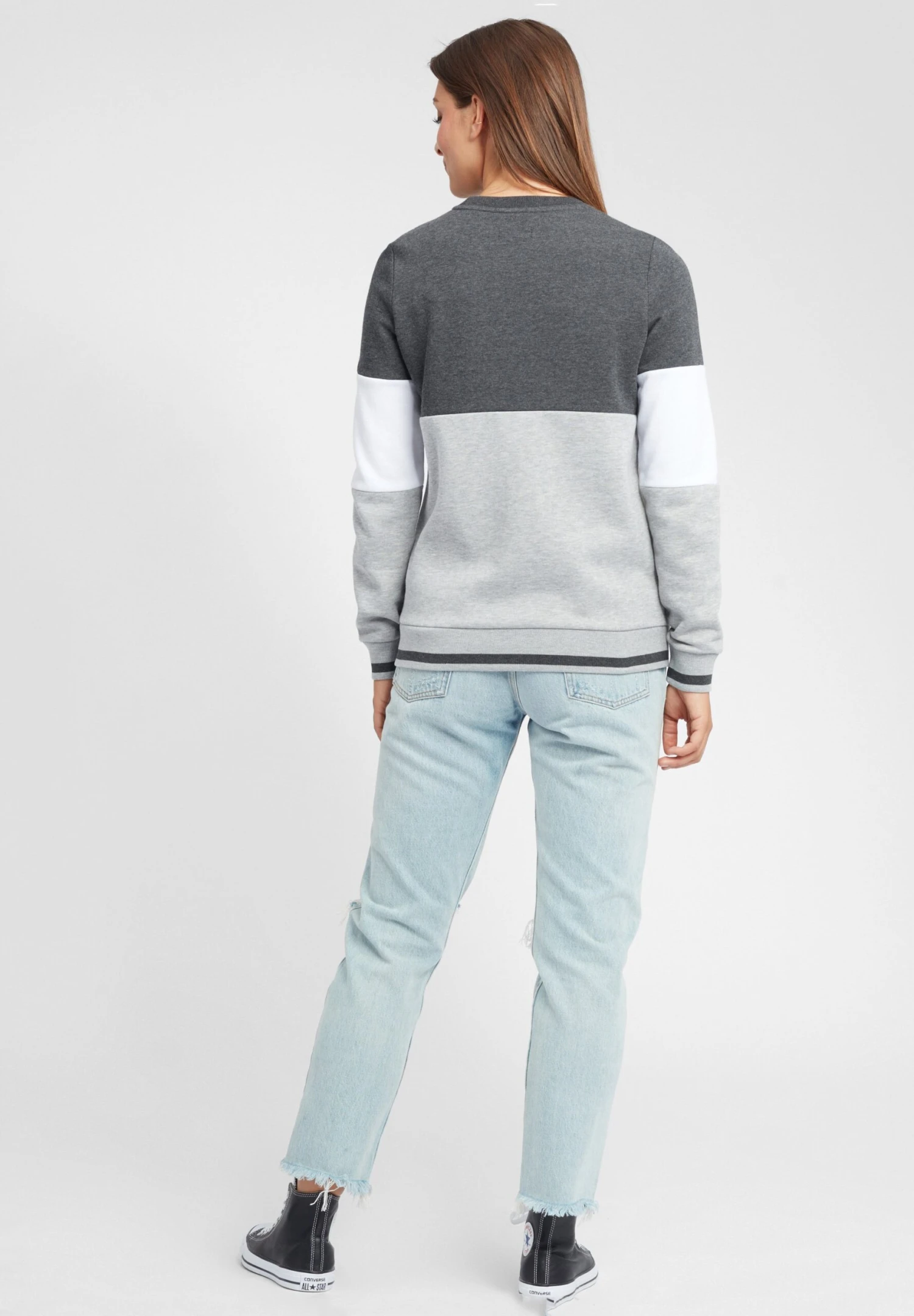 OXMO OXOMAYA - Sweatshirt - Dark Grey Melange 3 OXMO OXOMAYA - Sweatshirt - Dark Grey Melange - Image 3