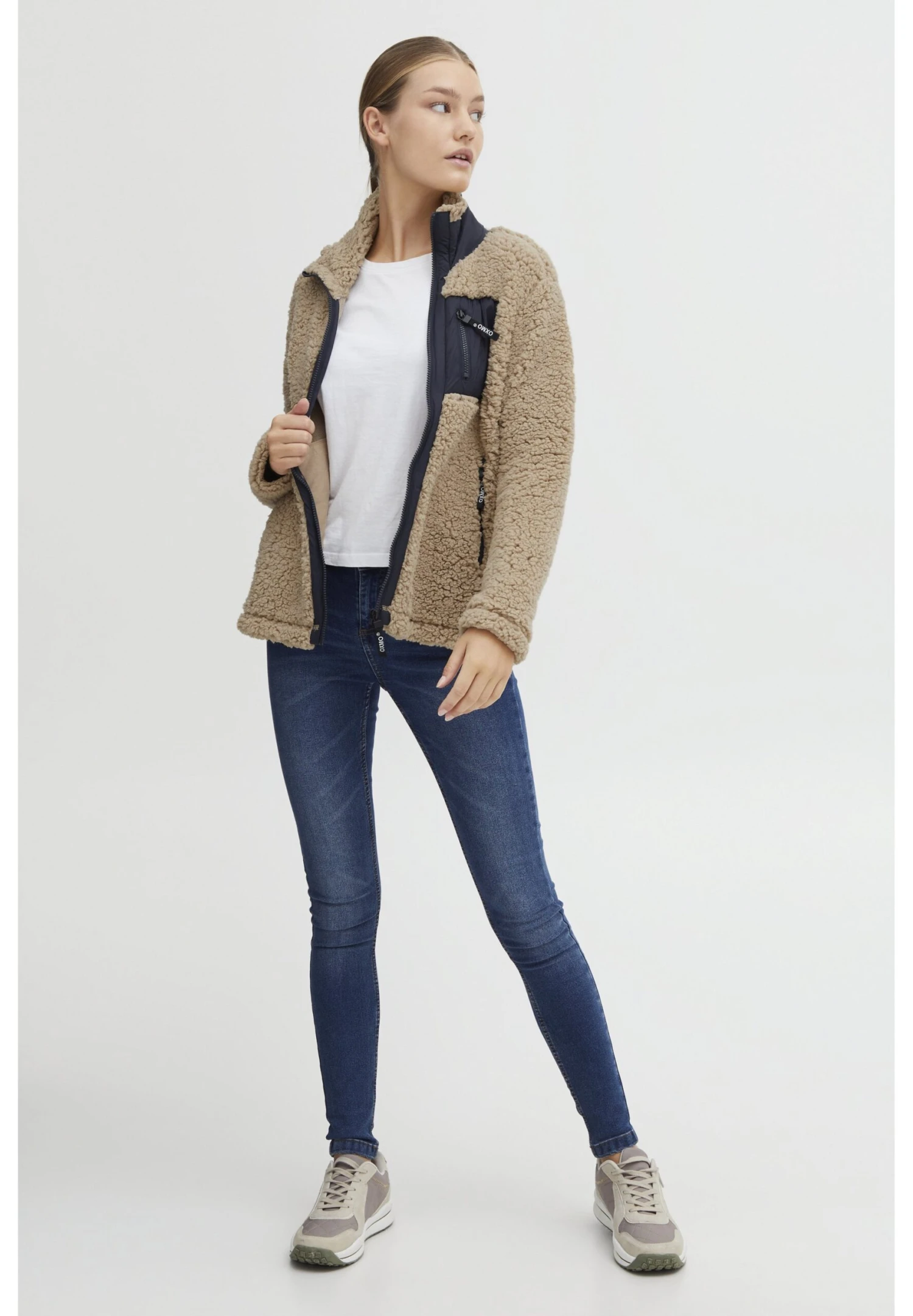 OXMO OXELLIN - Fleece Jacket - Doeskin 7 OXMO OXELLIN - Fleece Jacket - Doeskin - Image 7