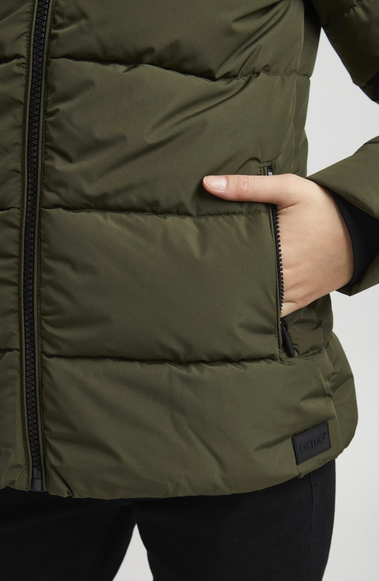 OXMO OXSOFINA - Winter Jacket - Dusty Olive 5 OXMO OXSOFINA - Winter Jacket - Dusty Olive - Image 5