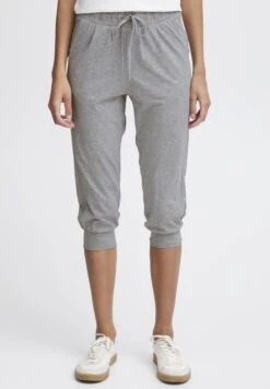 OXMO OXODDA REGULAR FIT - Tracksuit Bottoms - Light Grey Melange