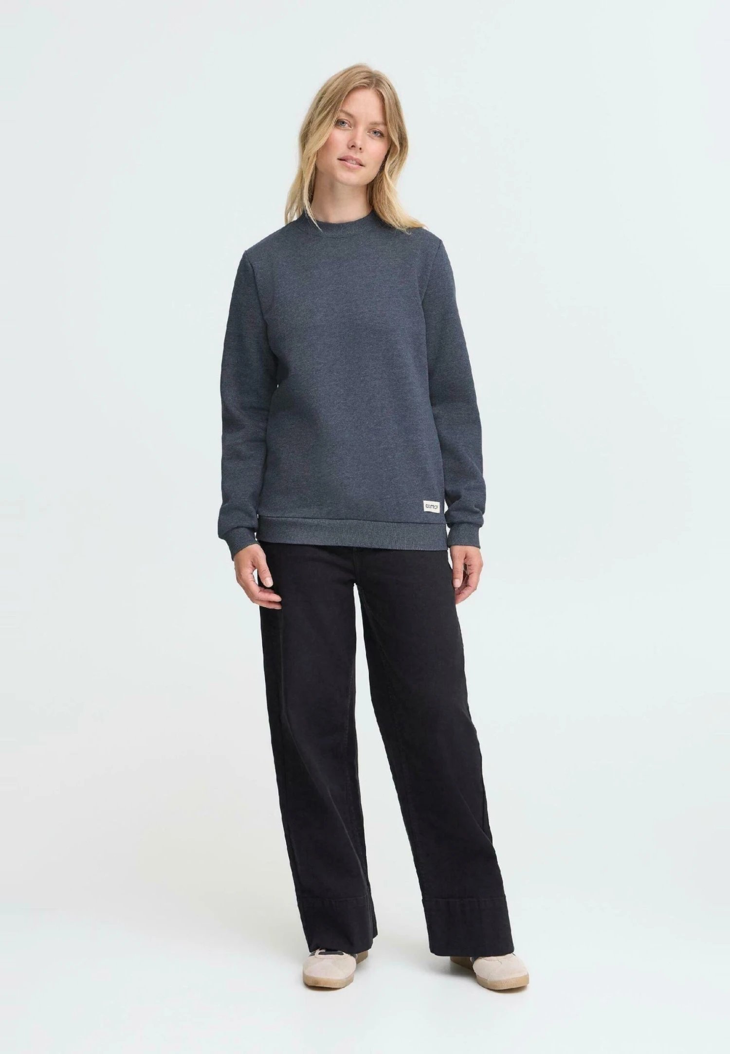 OXMO OXKAREN - Sweatshirt - Total Eclipse Melange 2 OXMO OXKAREN - Sweatshirt - Total Eclipse Melange - Image 2