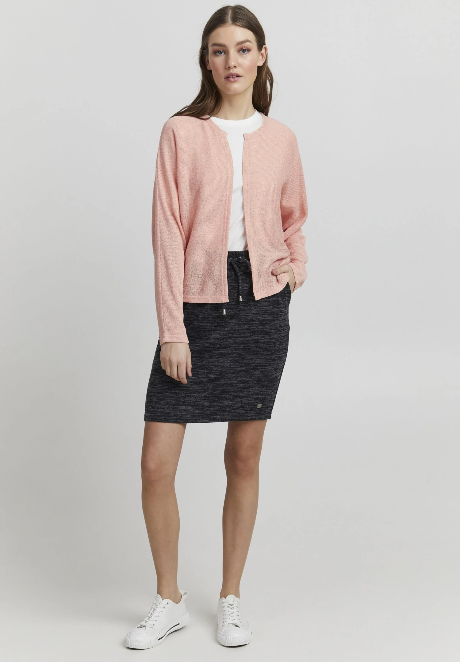 OXMO OXKike - Cardigan - Coral Cloud 2 OXMO OXKike - Cardigan - Coral Cloud - Image 2