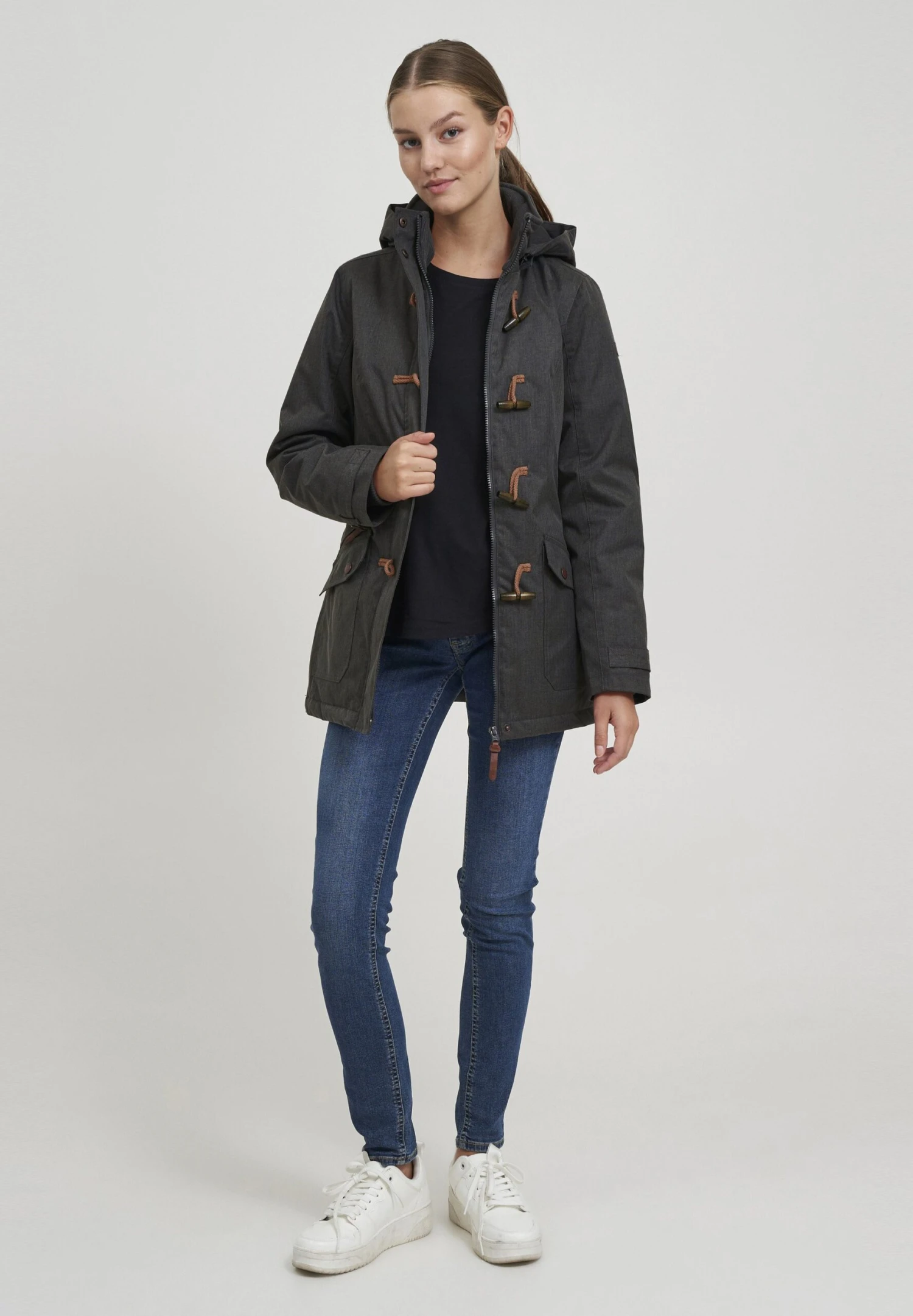 OXMO OXBrooke - Winter Coat - Dark Grey 2 OXMO OXBrooke - Winter Coat - Dark Grey - Image 2