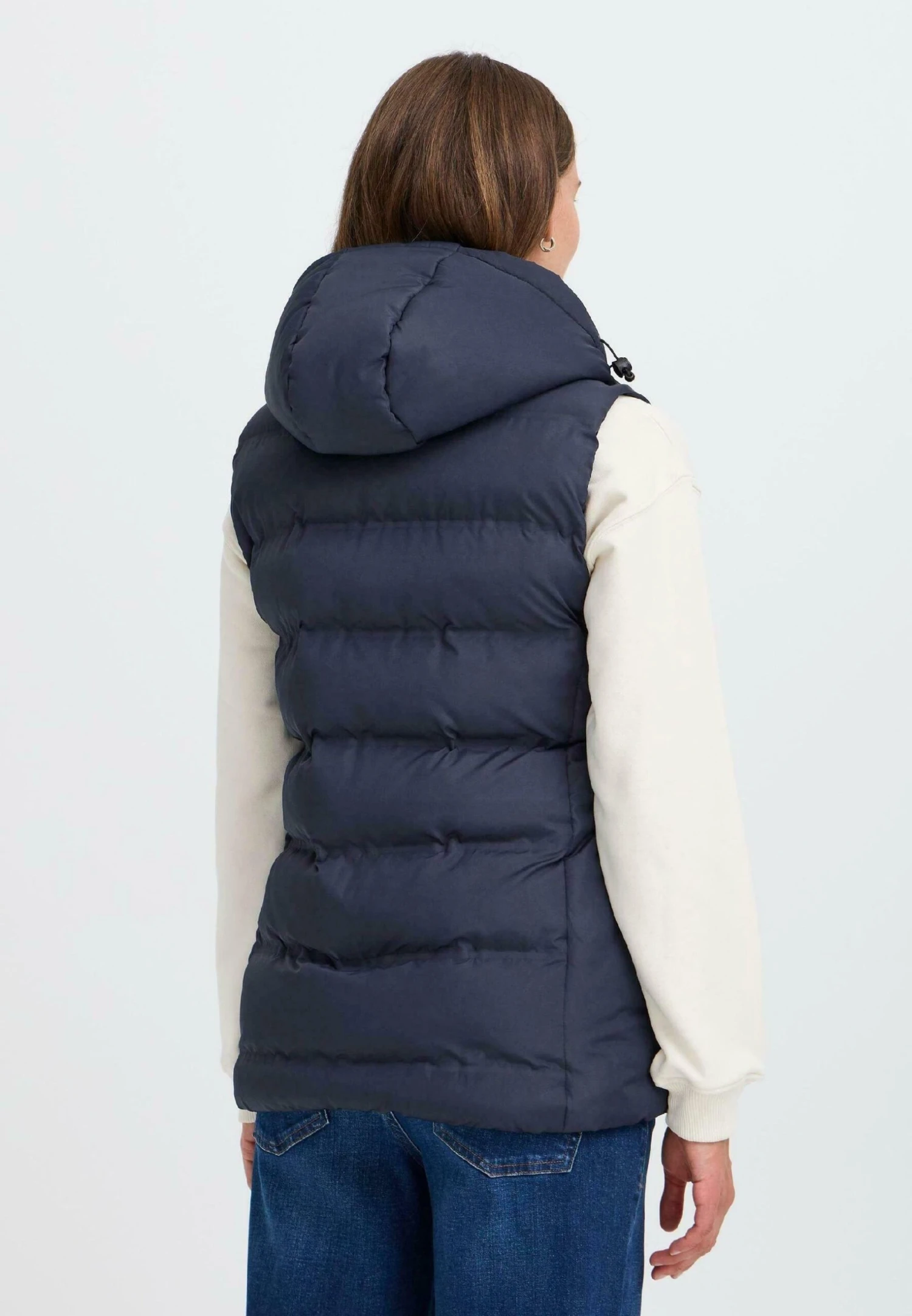 OXMO OXMARIANN - Waistcoat - Insignia Blue 3 OXMO OXMARIANN - Waistcoat - Insignia Blue - Image 3