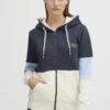 OXMO OXKate - Zip-up Sweatshirt - Total Eclipse Melange