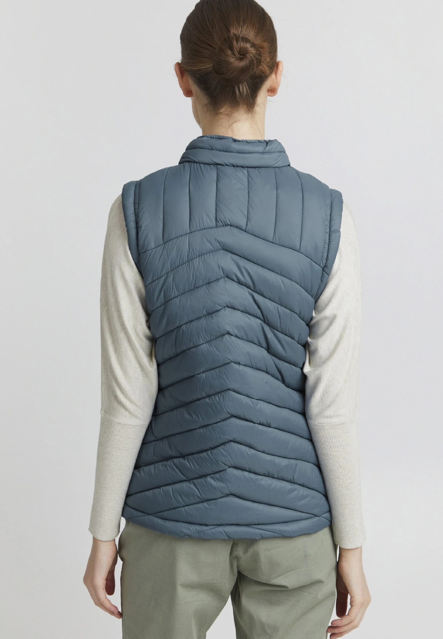 OXMO OXTelppa - Waistcoat - Bluestone 3 OXMO OXTelppa - Waistcoat - Bluestone - Image 3