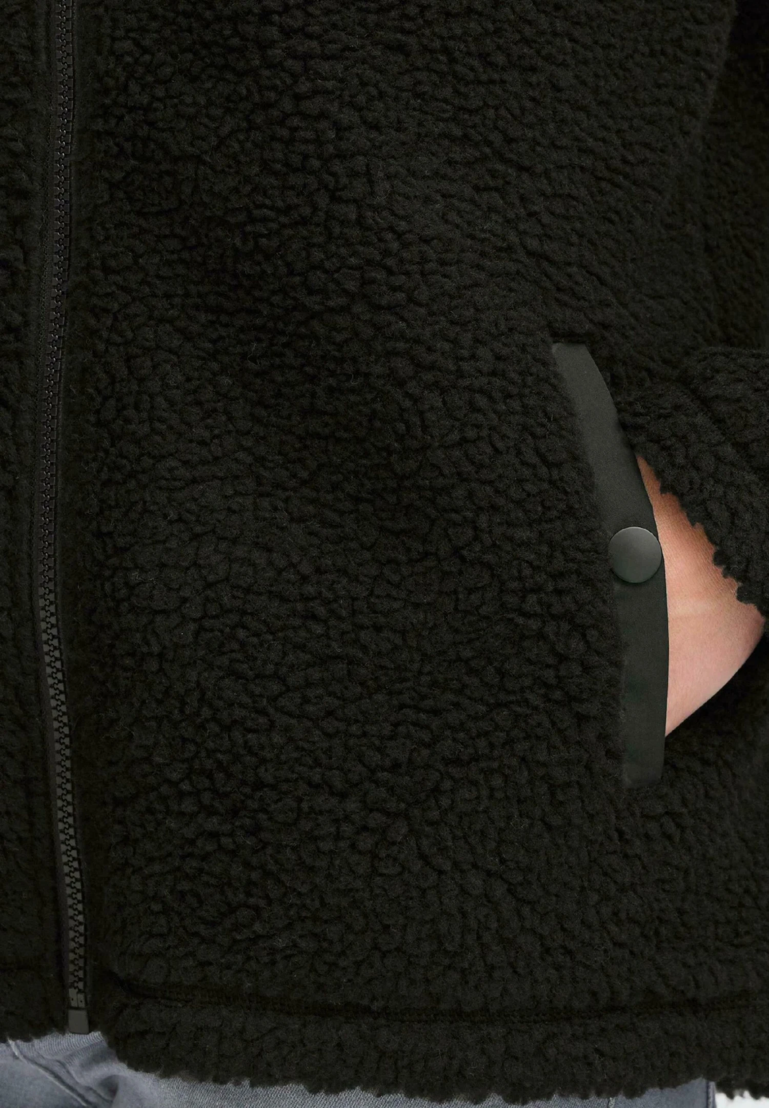 OXMO OXABBY TEDDY - Fleece Jacket - Meteorite 5 OXMO OXABBY TEDDY - Fleece Jacket - Meteorite - Image 5