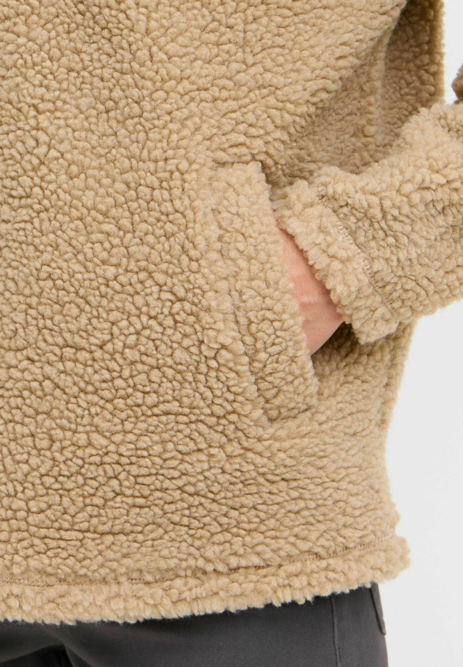 OXMO Fleece Jumper - Dune 5 OXMO Fleece Jumper - Dune - Image 5