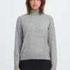 OXMO BMMNORA ROLLNECK - Jumper - Mid Grey Melange