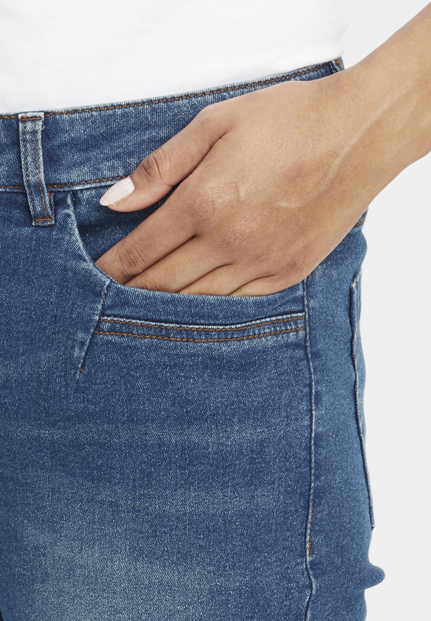 OXMO OXIrabella - Slim Fit Jeans - Antique Blue 4 OXMO OXIrabella - Slim Fit Jeans - Antique Blue - Image 4