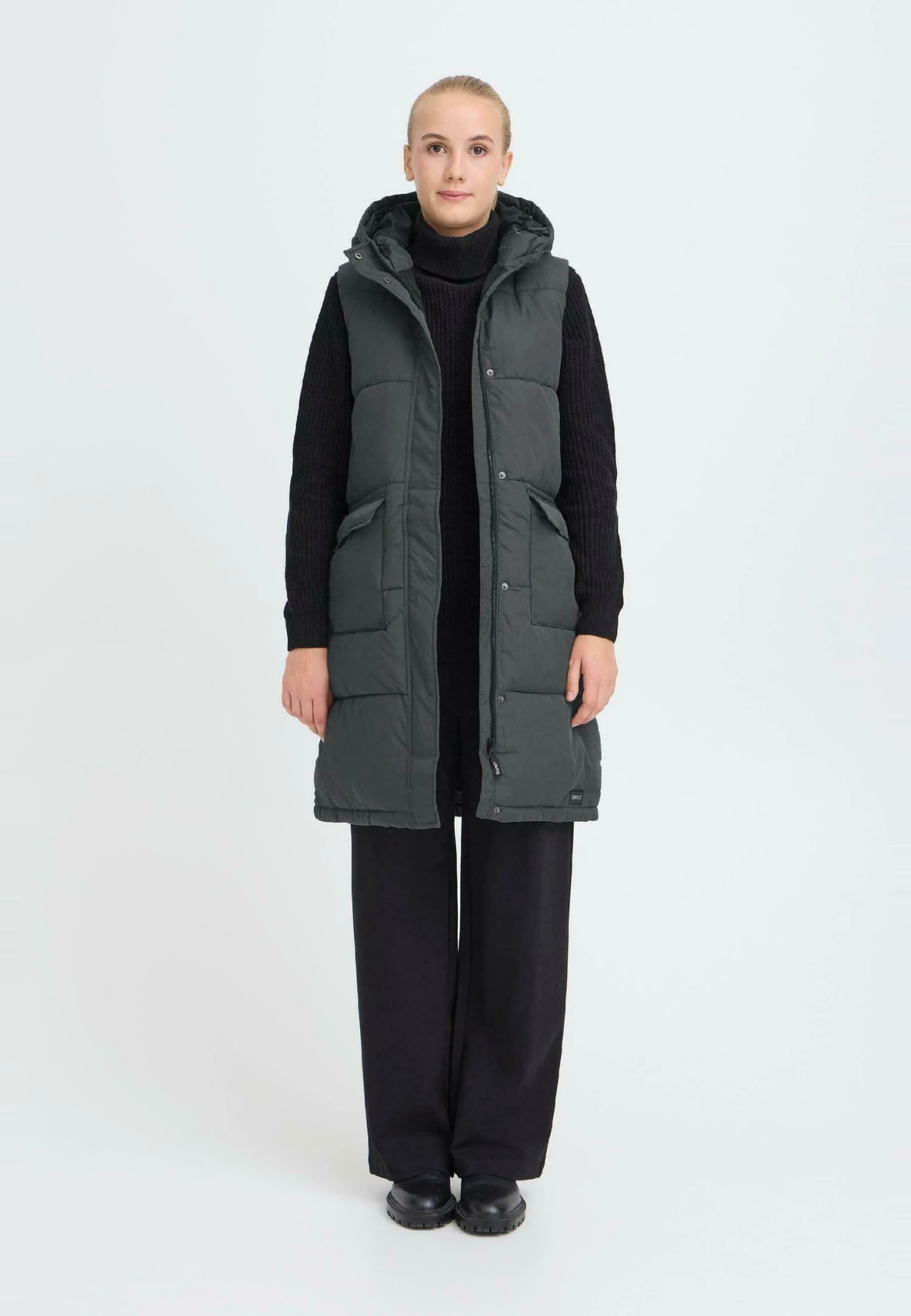 OXMO OXMINNA - Waistcoat - Forged Iron 2 OXMO OXMINNA - Waistcoat - Forged Iron - Image 2