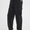 OXMO OXMITALA BAGGY FIT - Cargo Trousers - Black