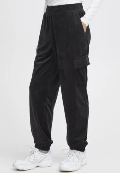 OXMO OXMITALA BAGGY FIT - Cargo Trousers - Black