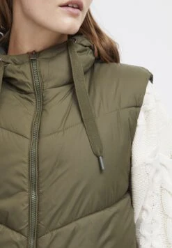 OXMO OXBolyn - Waistcoat - Olive Night -OXMO Store ce980f2e153947fbab4c3a9b24875f39