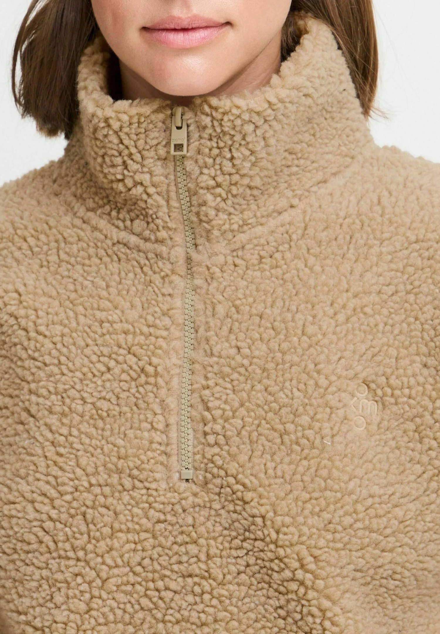 OXMO Fleece Jumper - Dune 4 OXMO Fleece Jumper - Dune - Image 4