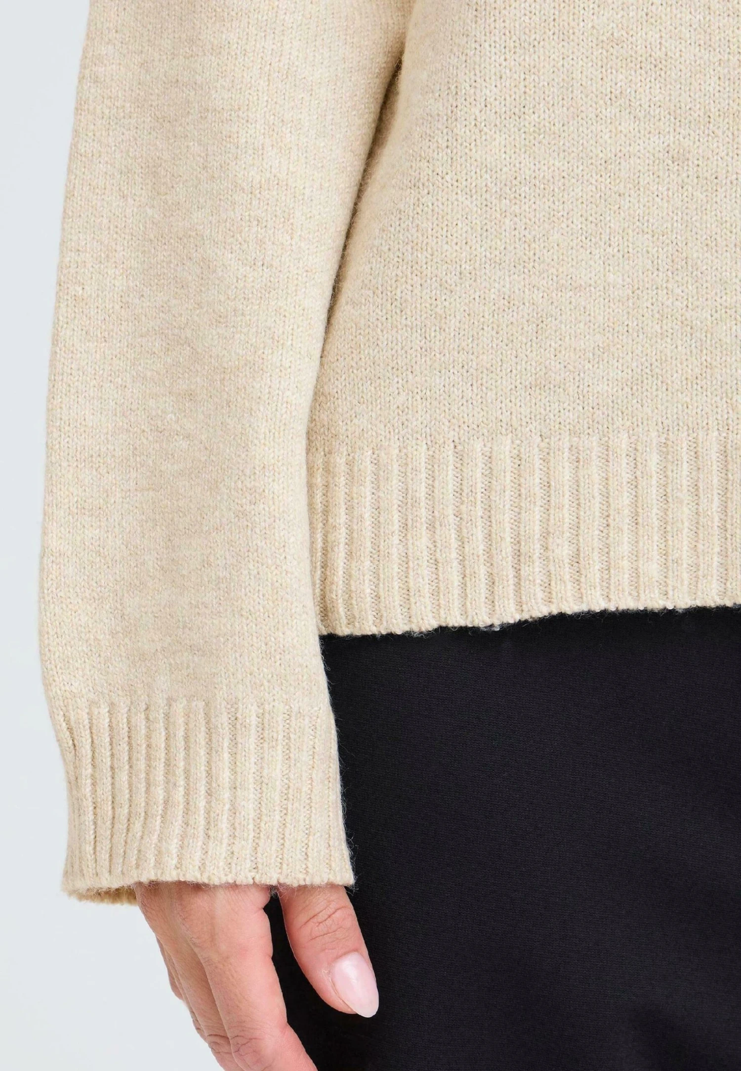 OXMO IHCOMOS - Jumper - Oatmeal Melange 5 OXMO IHCOMOS - Jumper - Oatmeal Melange - Image 5