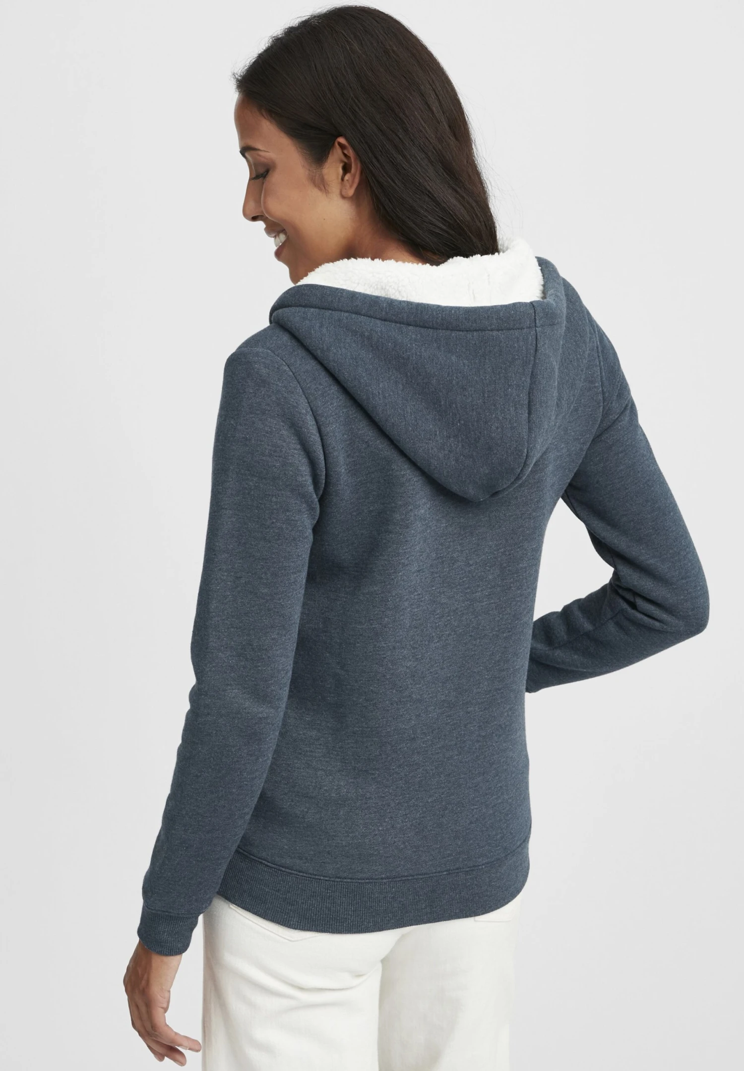 OXMO OXBINJI - Zip-up Sweatshirt - Insignia Blue Melange 3 OXMO OXBINJI - Zip-up Sweatshirt - Insignia Blue Melange - Image 3