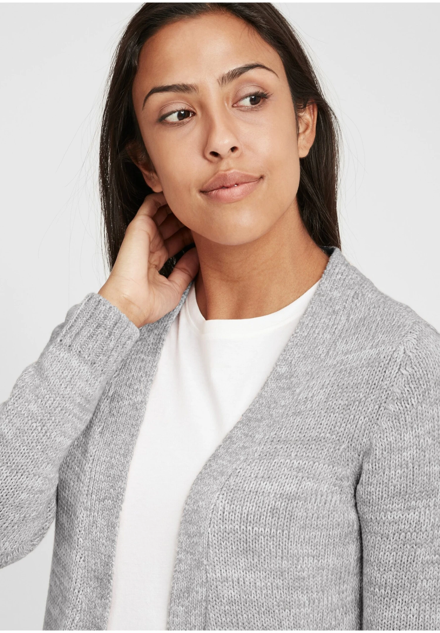 OXMO OXPHILETTA - Cardigan - Lig Grey M 4 OXMO OXPHILETTA - Cardigan - Lig Grey M - Image 4