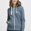 OXMO OXOLINDA - Zip-up Sweatshirt - Goblin Blue Melange