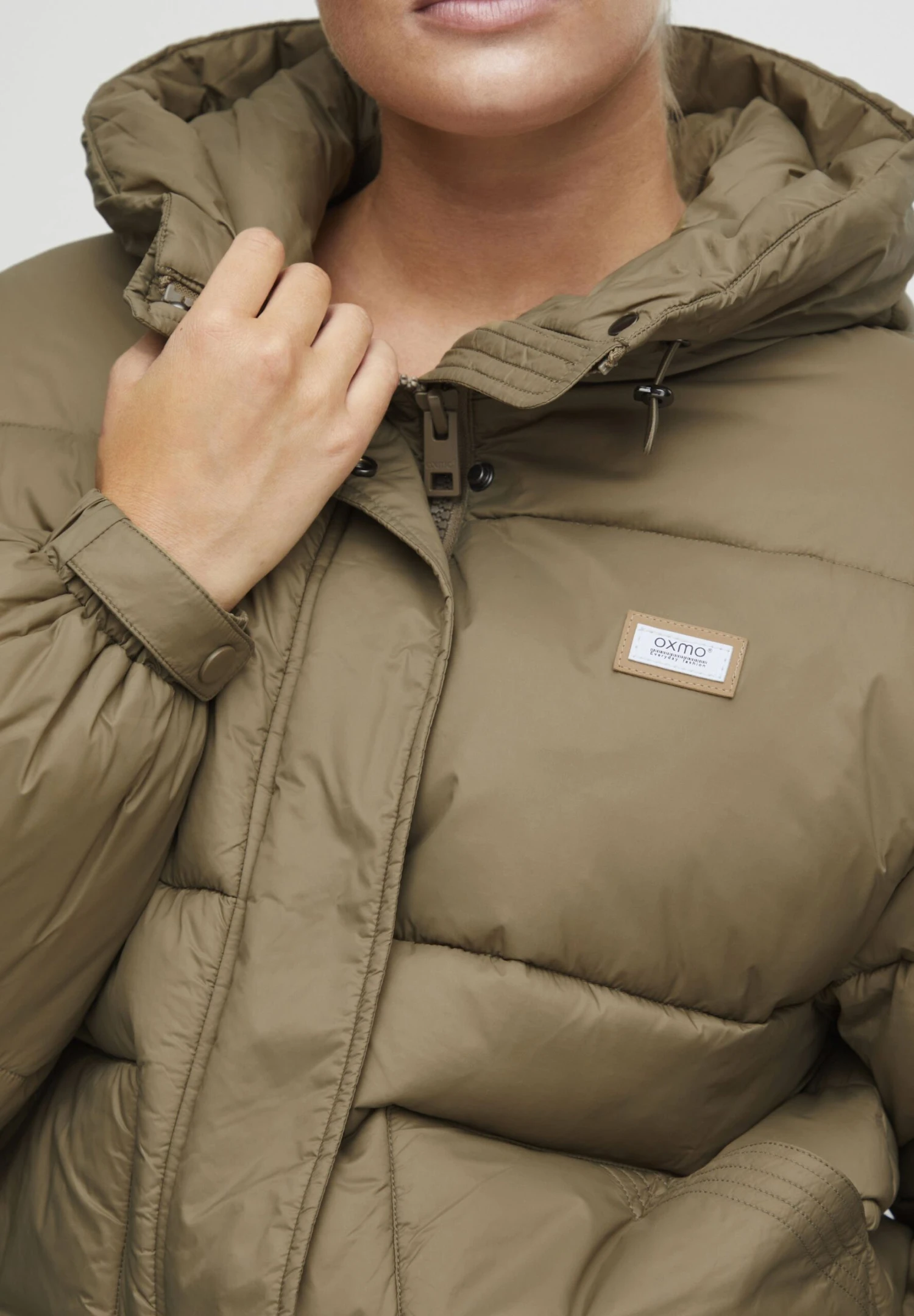 OXMO OXJoyce - Winter Jacket - Covert Green 4 OXMO OXJoyce - Winter Jacket - Covert Green - Image 4