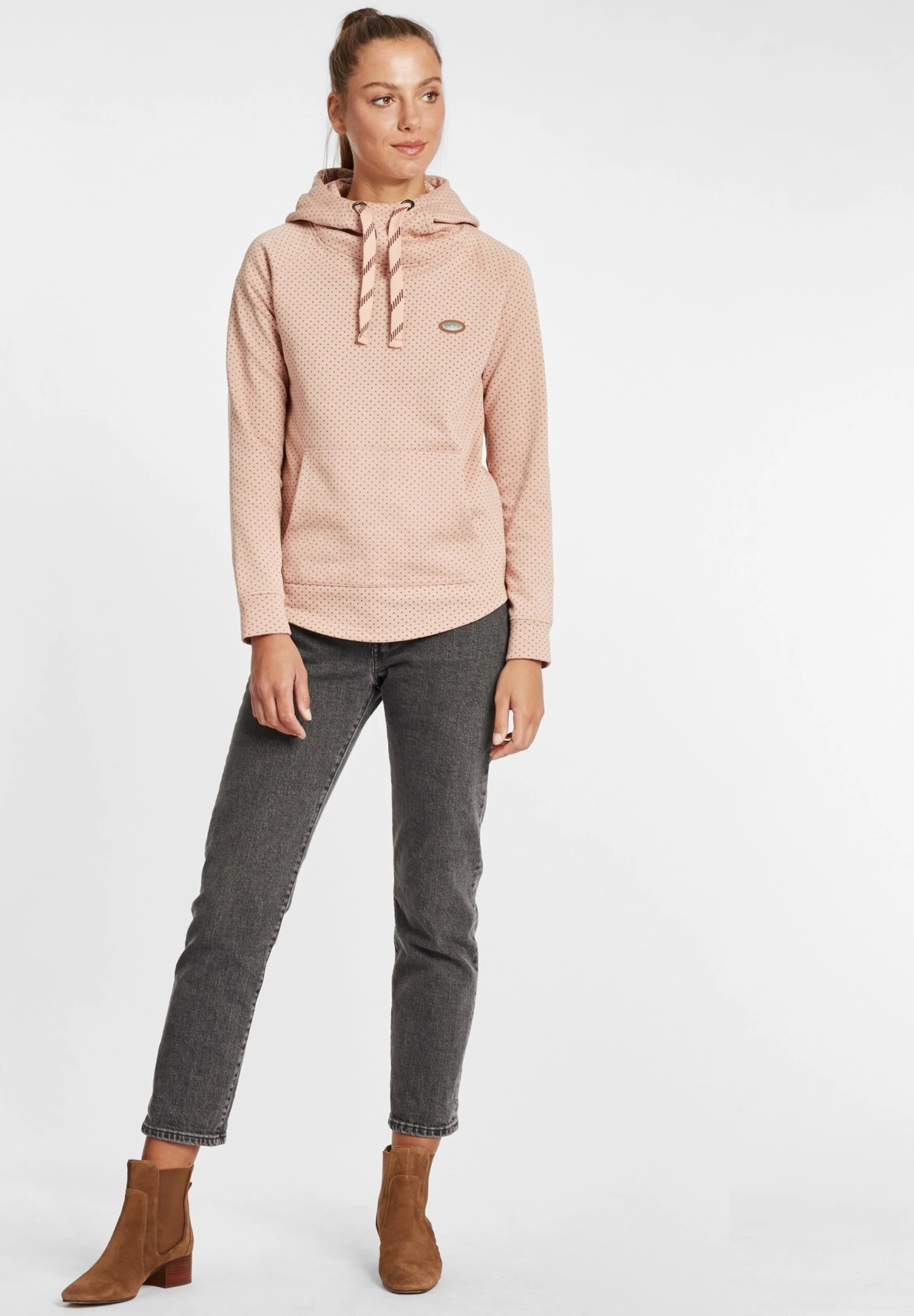 OXMO OXAMINA - Hoodie - Mahogany Rose Melange 2 OXMO OXAMINA - Hoodie - Mahogany Rose Melange - Image 2