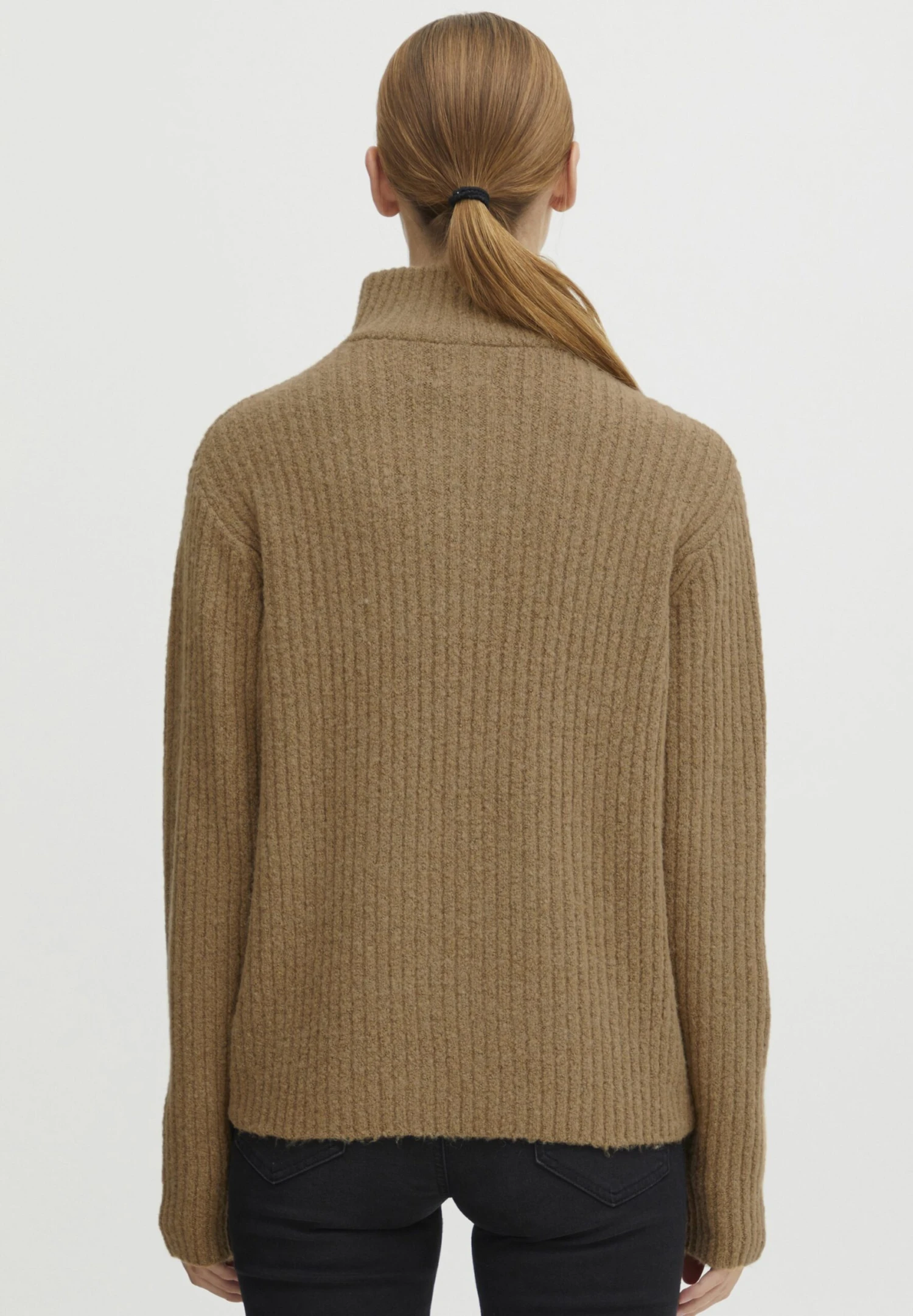 OXMO OXSaline - Jumper - Tannin Melange 3 OXMO OXSaline - Jumper - Tannin Melange - Image 3