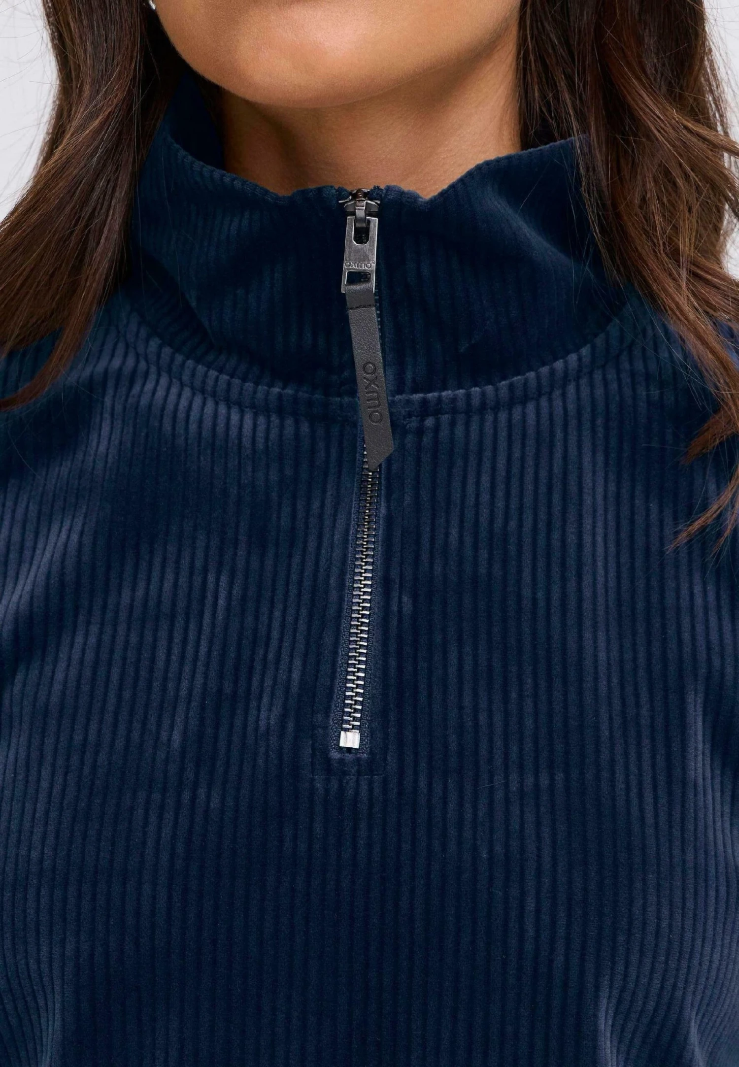 OXMO OXEBBA HALFZIP - Sweatshirt - Dress Blues 4 OXMO OXEBBA HALFZIP - Sweatshirt - Dress Blues - Image 4