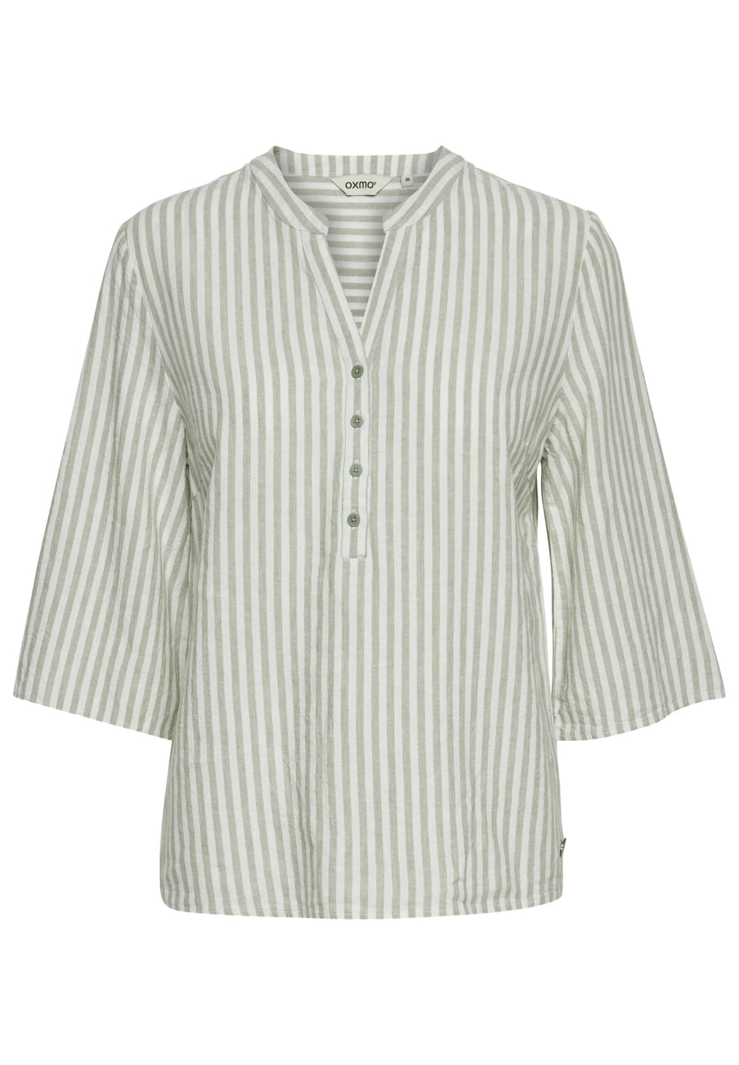 OXMO OXANEA LEINEN MIX - Blouse - Seagrass Mix 6 OXMO OXANEA LEINEN MIX - Blouse - Seagrass Mix - Image 6