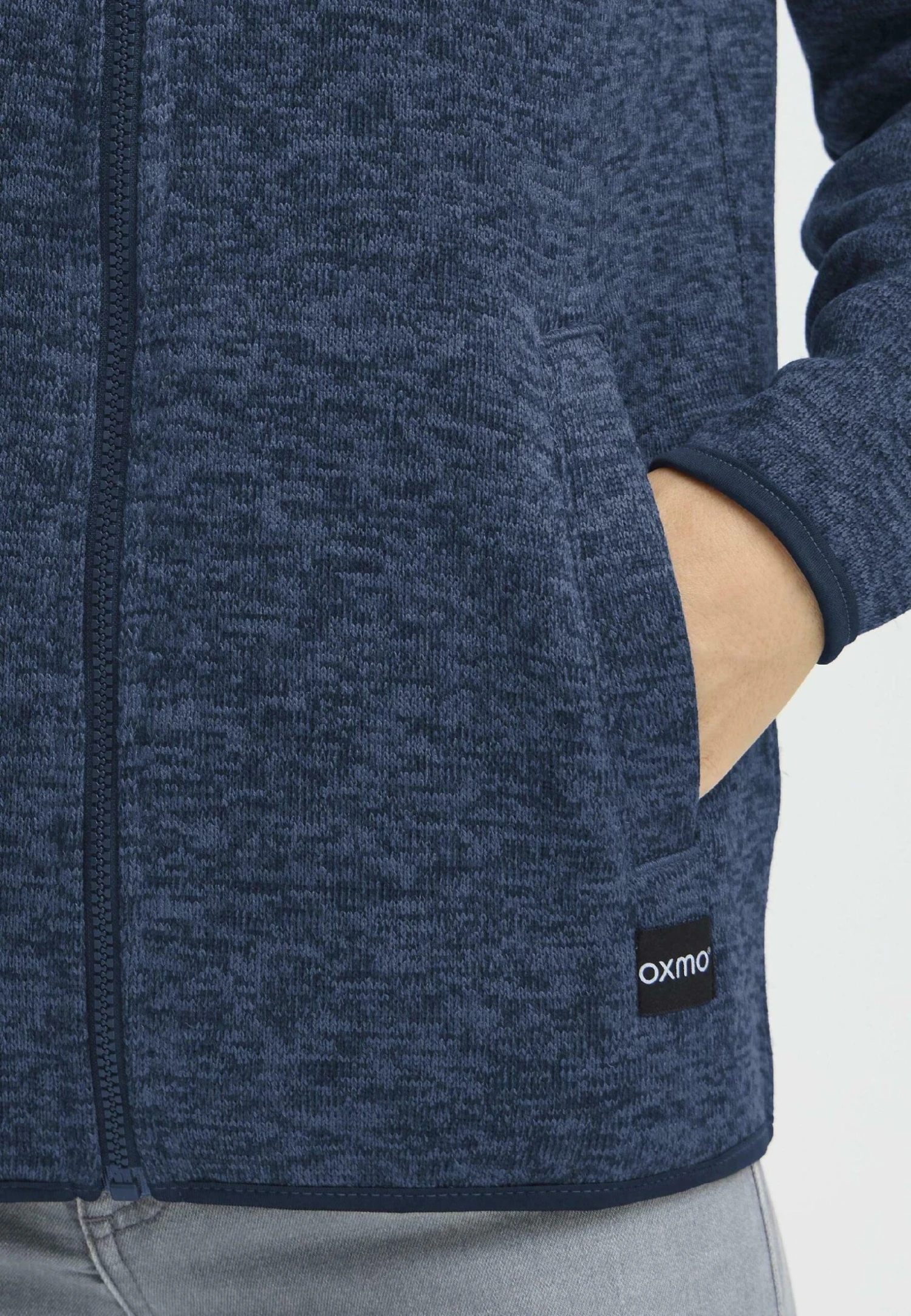 OXMO OXELFE - Fleece Jacket - Dress Blues 5 OXMO OXELFE - Fleece Jacket - Dress Blues - Image 5
