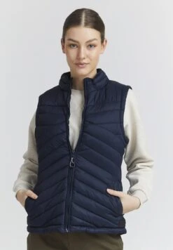OXMO OXTelppa - Waistcoat - Dress Blues