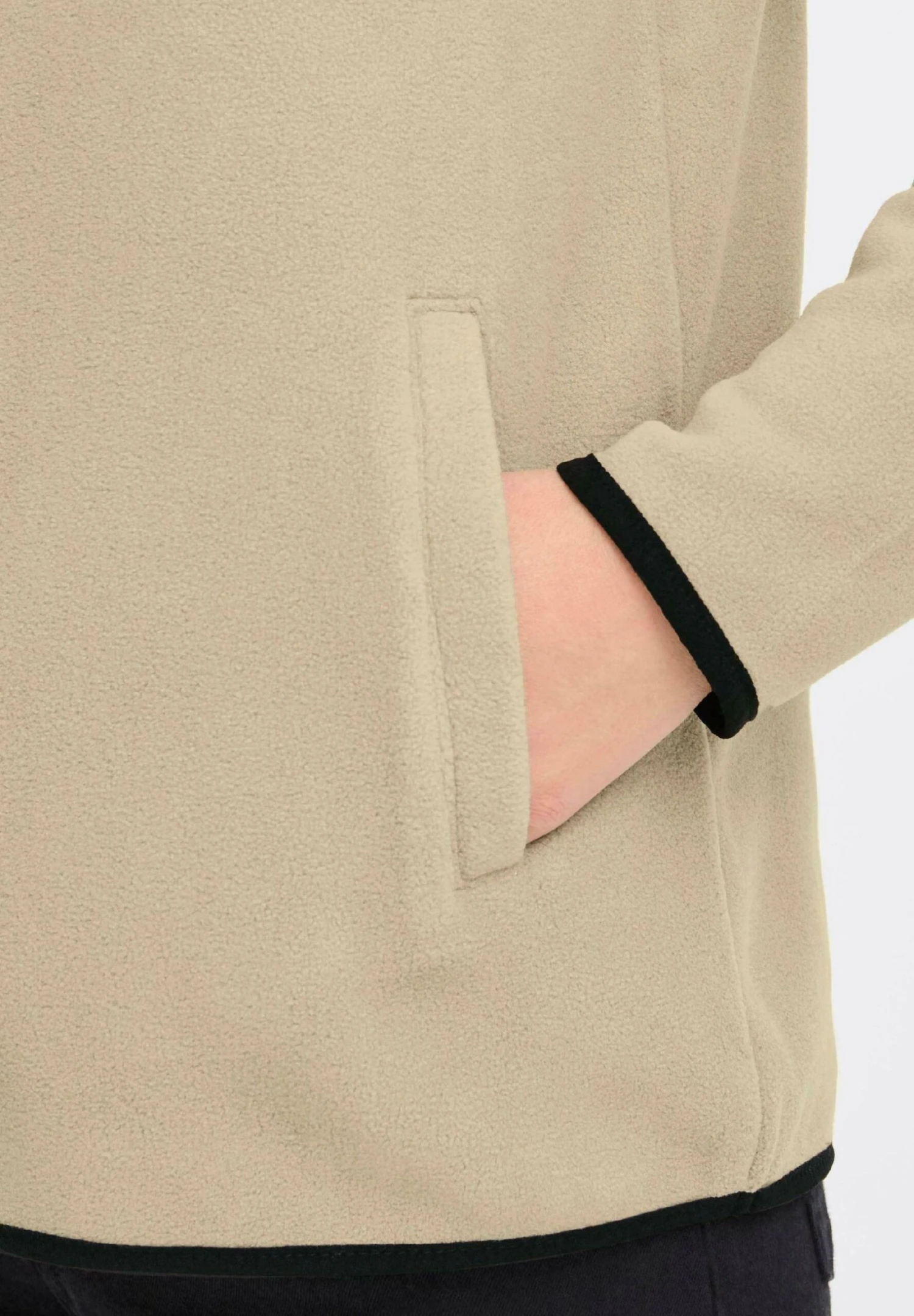 OXMO OXNETE HALFZIP - Fleece Jumper - Dune 5 OXMO OXNETE HALFZIP - Fleece Jumper - Dune - Image 5