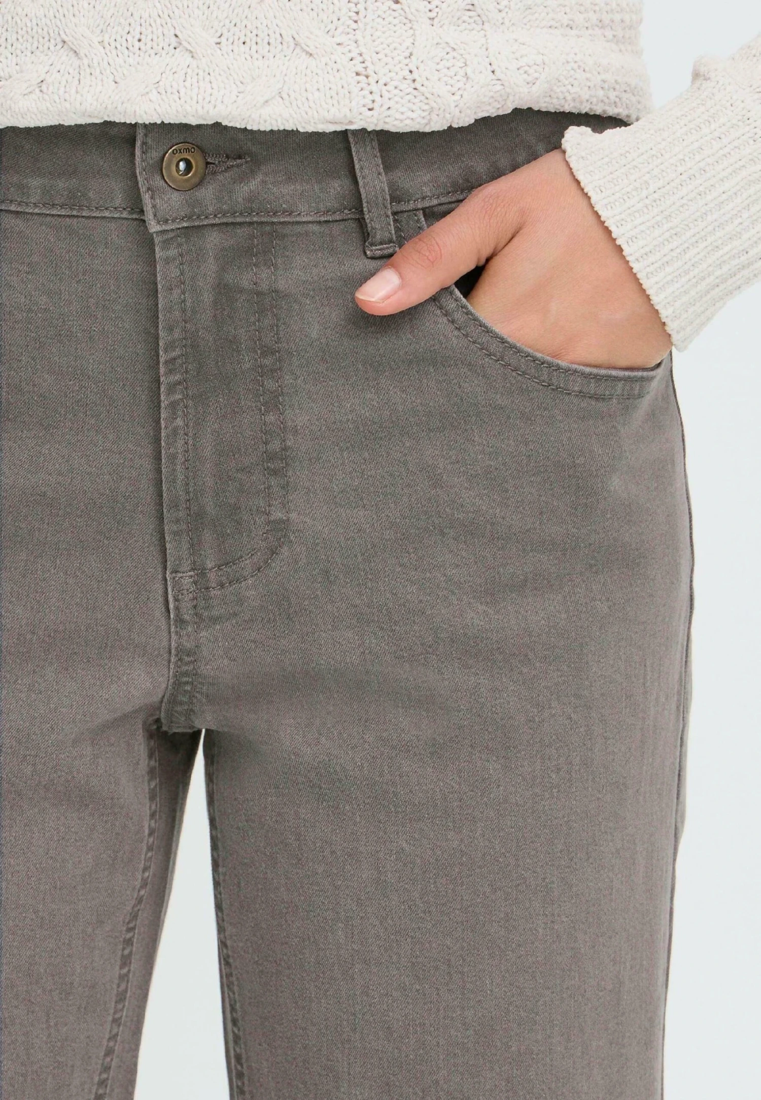 OXMO OXHELLE - Straight Leg Jeans - Mid Grey Denim 5 OXMO OXHELLE - Straight Leg Jeans - Mid Grey Denim - Image 5