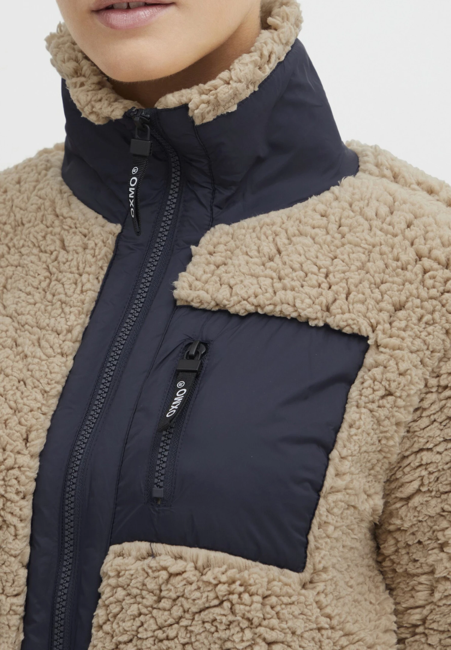 OXMO OXELLIN - Fleece Jacket - Doeskin 4 OXMO OXELLIN - Fleece Jacket - Doeskin - Image 4