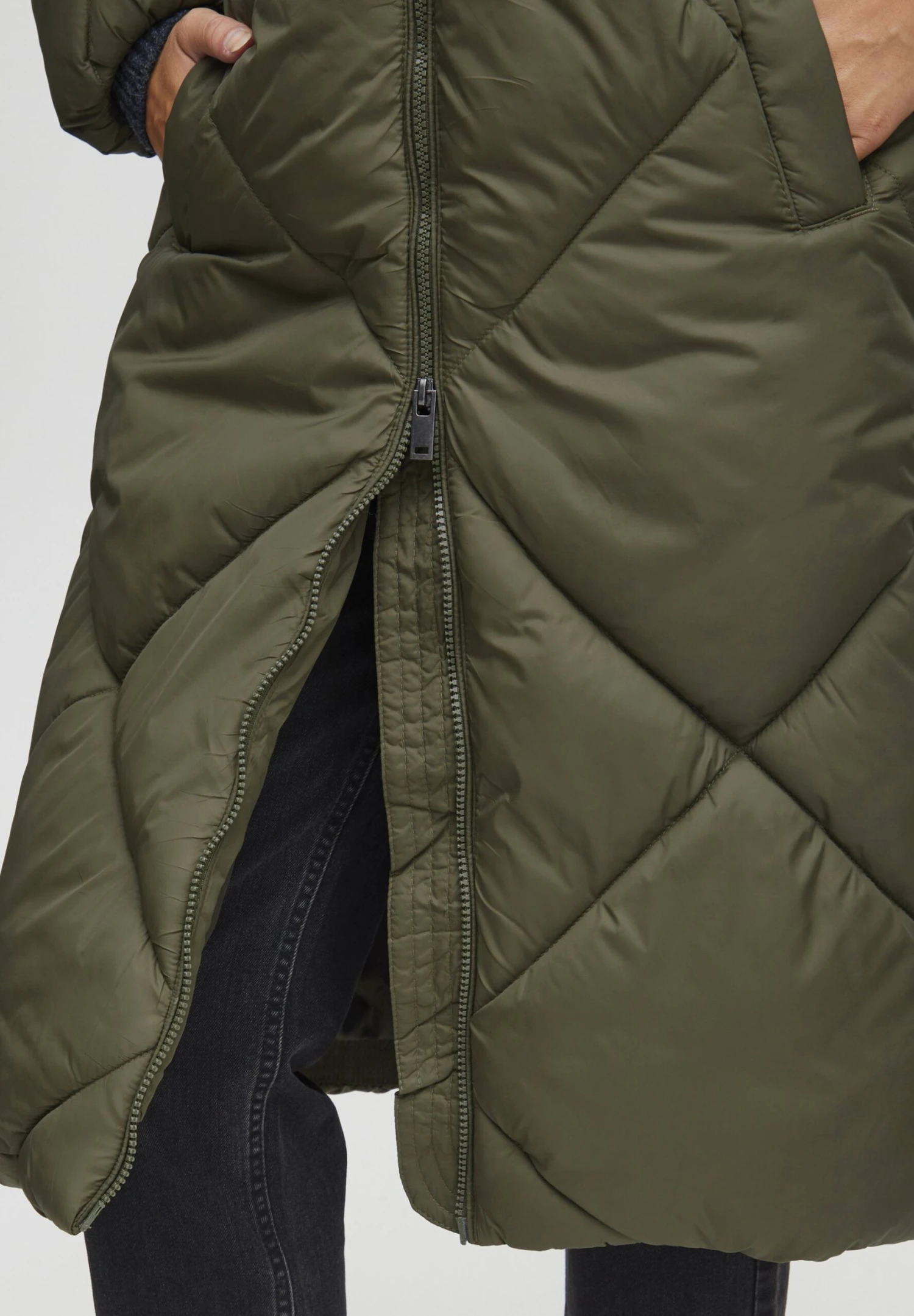 OXMO OXBONNIE - Winter Coat - Olive Night 5 OXMO OXBONNIE - Winter Coat - Olive Night - Image 5